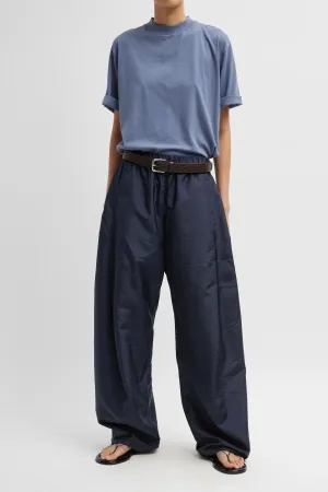 Womens Tibi Tibi Crispy Nylon Winslow Pant - Navy