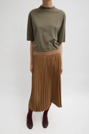 Womens Tibi Tibi Mock Neck Unisex T - Dune