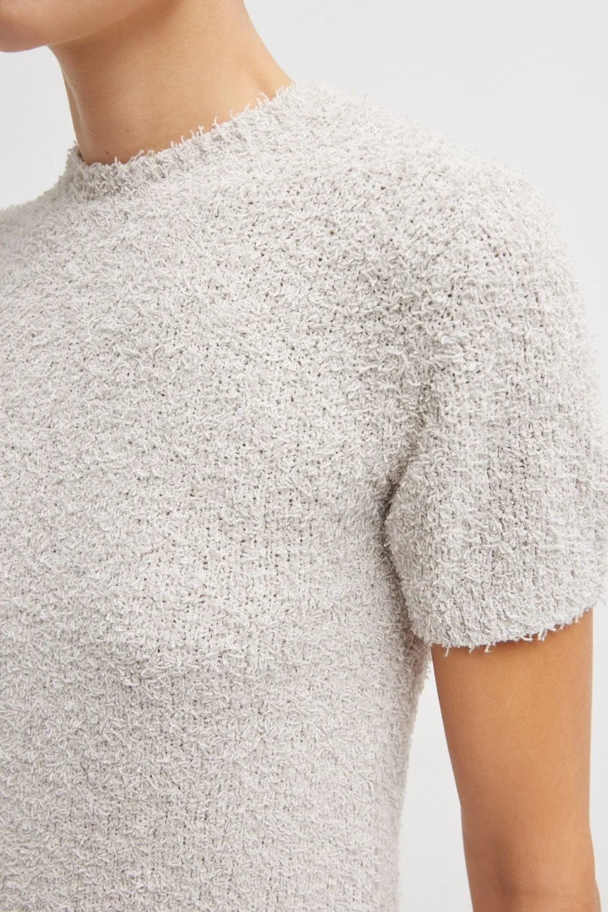 Womens Tibi Tibi Serviette Baby T-Shirt - Grey