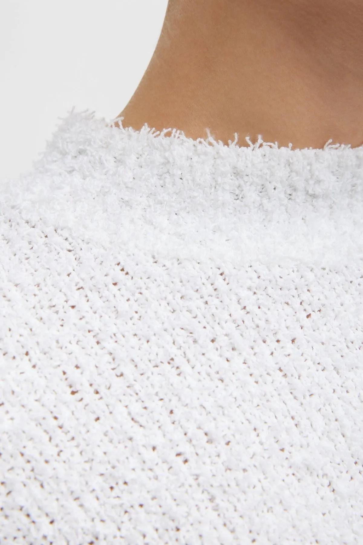 Womens Tibi Tibi Serviette Crewneck Easy Pullover - Optic White
