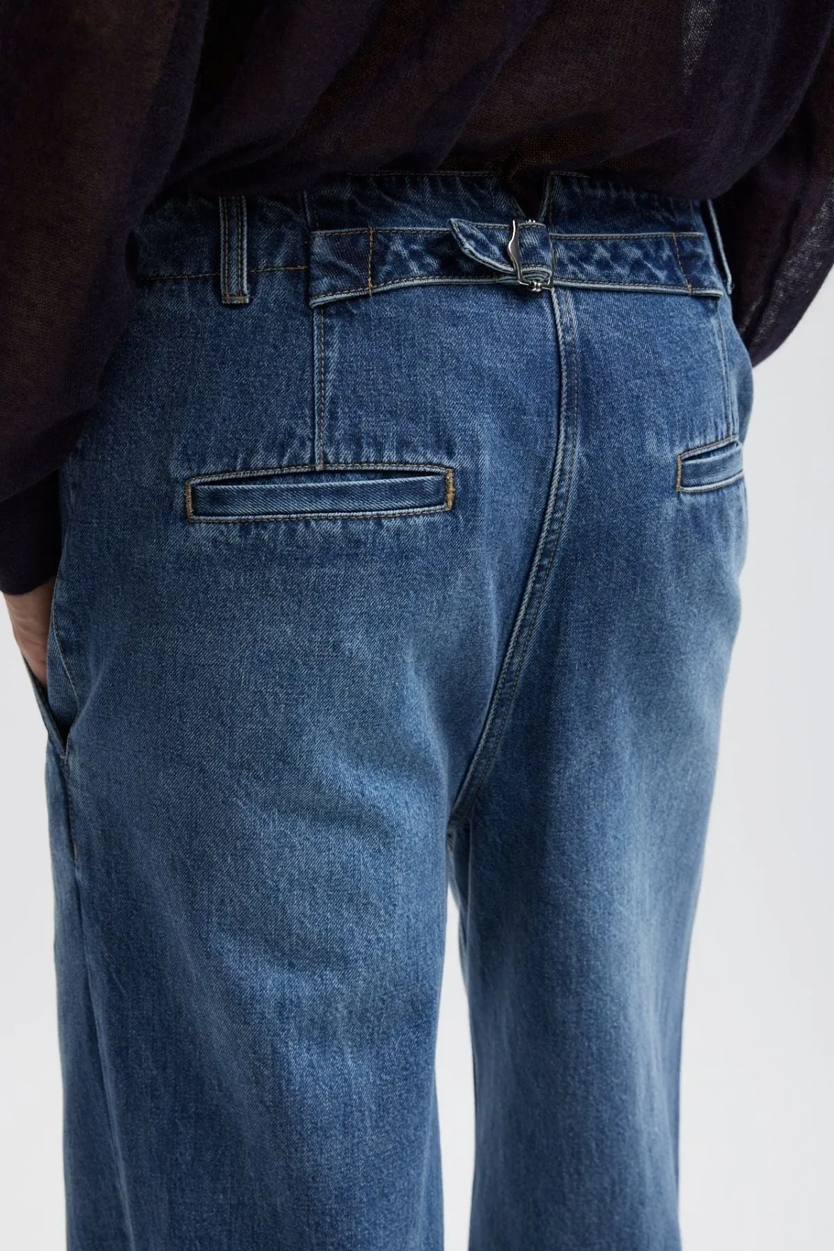 Womens Tibi Tibi Spring Denim Barry Jean - Classic Blue