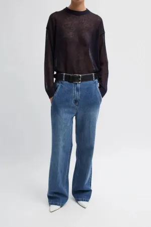 Womens Tibi Tibi Spring Denim Barry Jean - Classic Blue