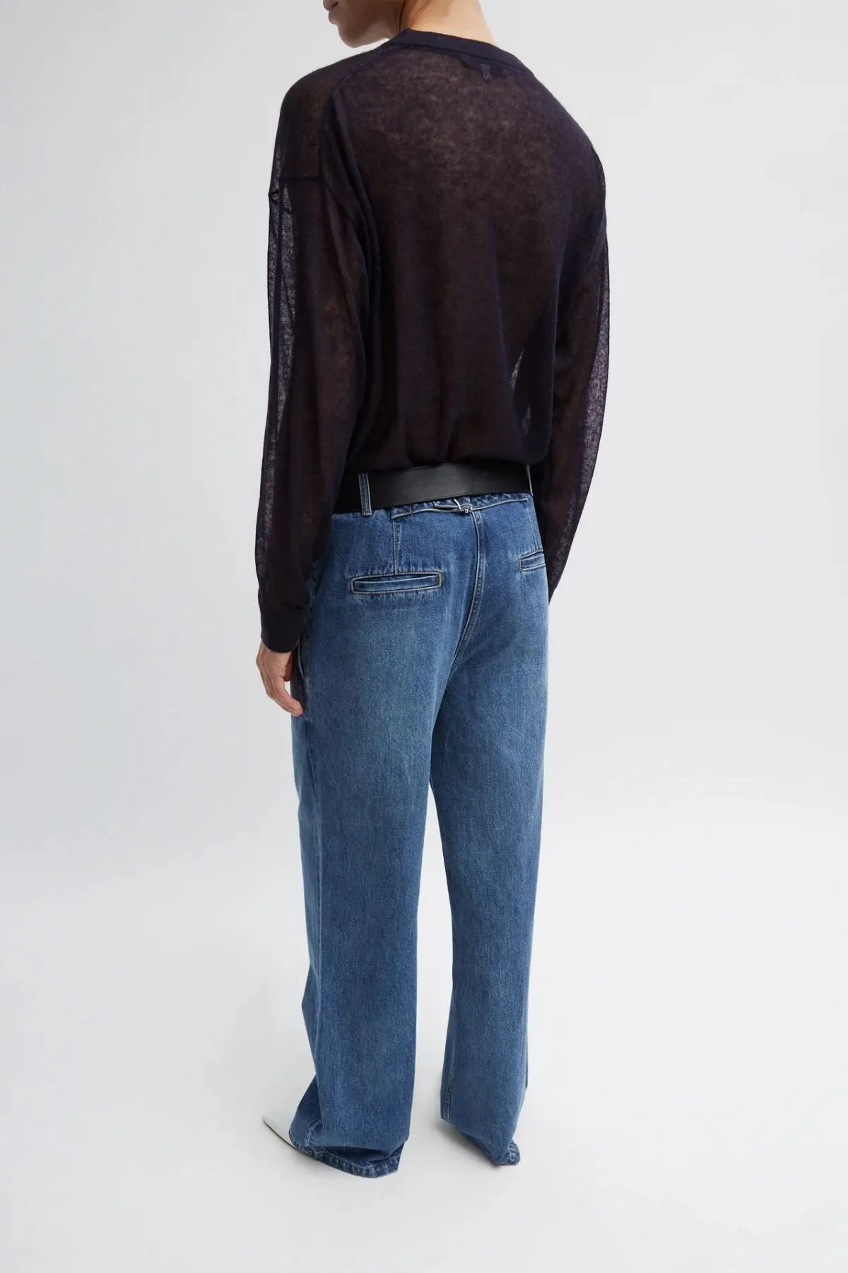 Womens Tibi Tibi Spring Denim Barry Jean - Classic Blue