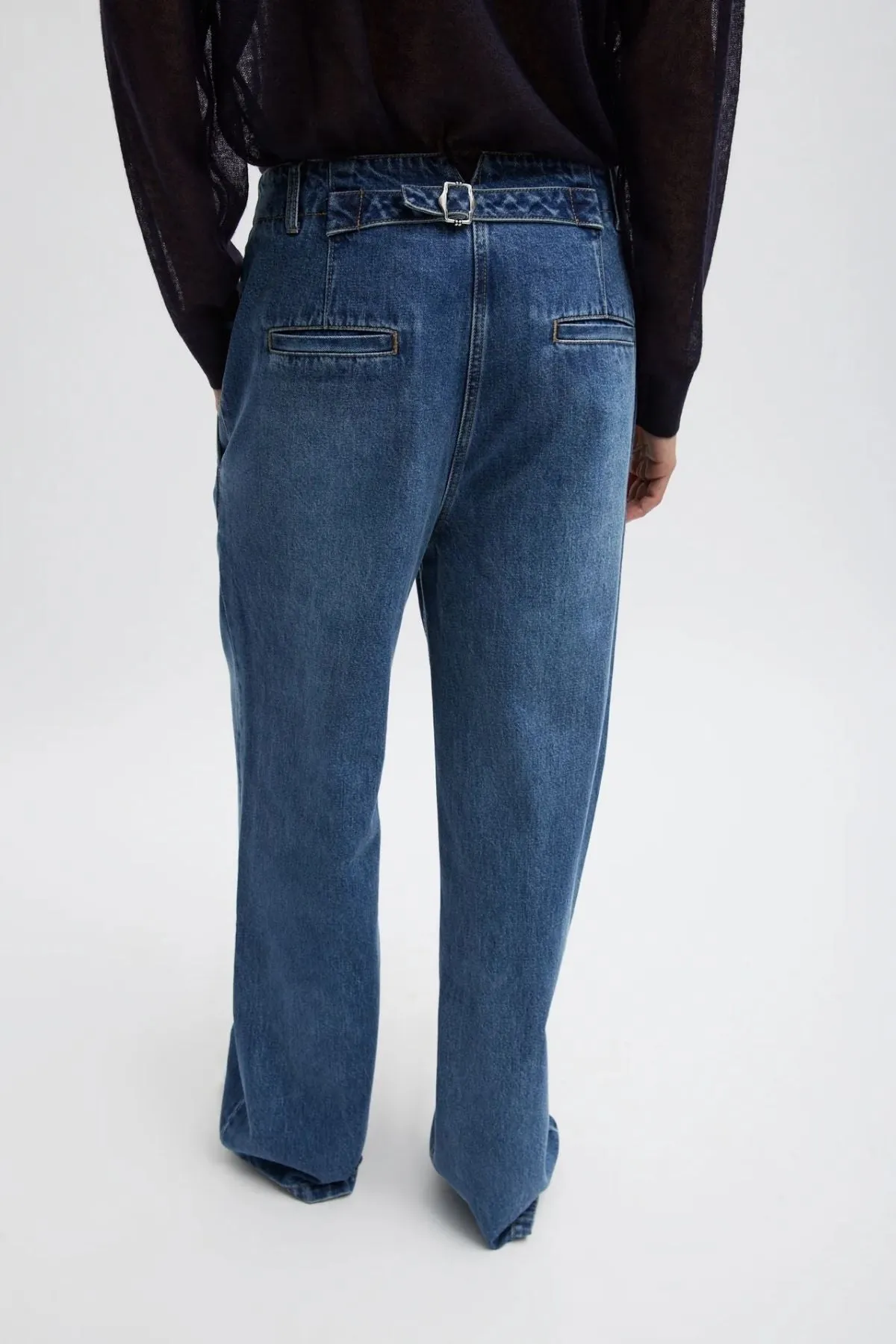 Womens Tibi Tibi Spring Denim Barry Jean - Classic Blue