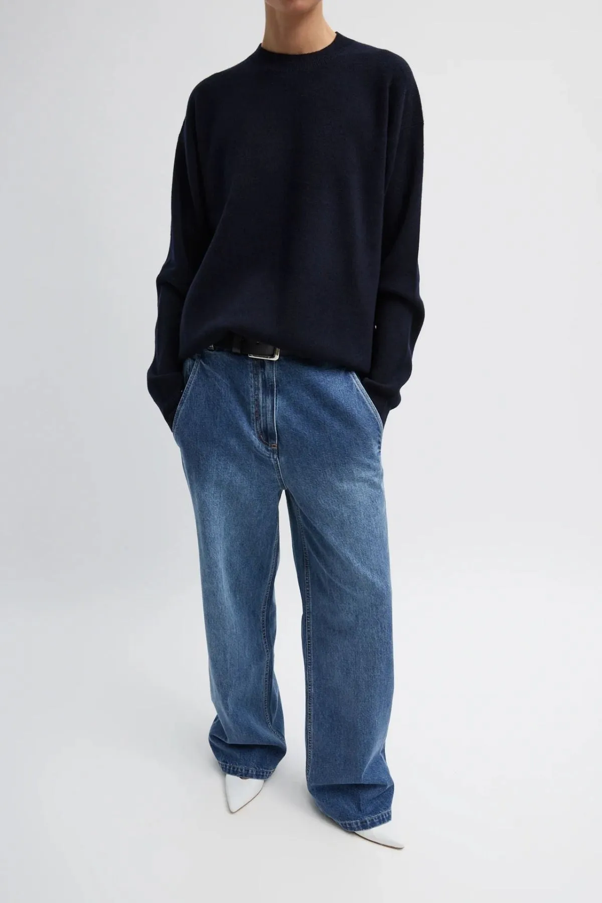 Womens Tibi Tibi Spring Denim Barry Jean - Classic Blue