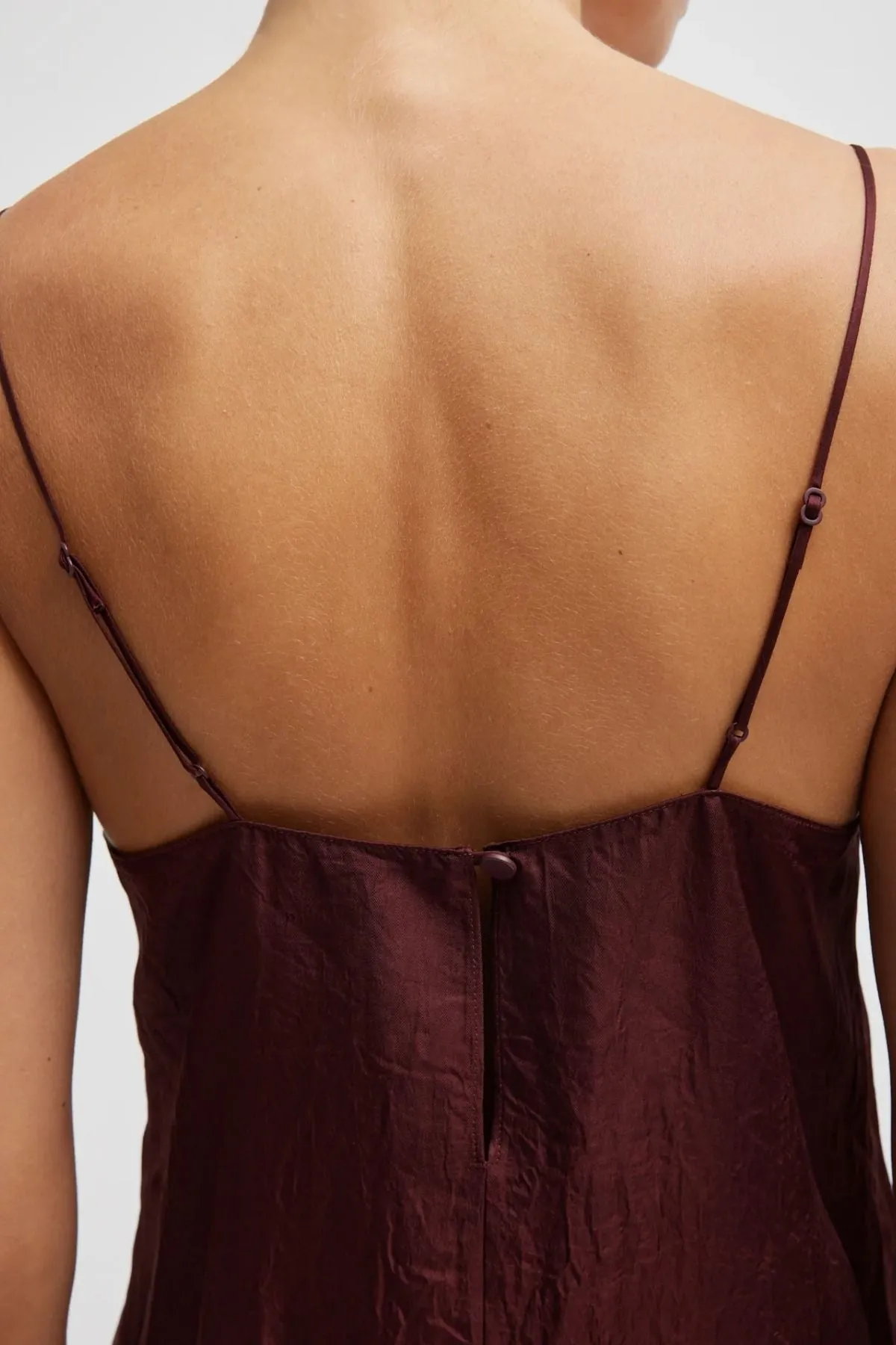Womens Tibi Tibi The Slip Cami - Port Wine