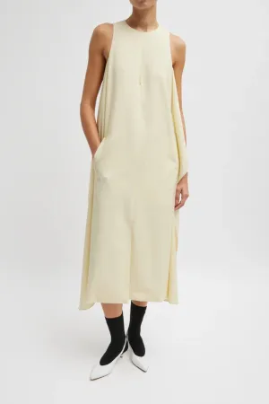 Womens Tibi Tibi Tropical Wool Tie Front Dress - Ivory