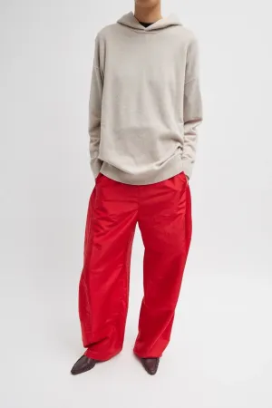 Womens Tibi Tibi Washable Cashmere Easy Men's Hoodie - Oatmeal Melange