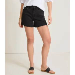 Womens Tommy Bahama Sportswear Tommy Bahama Women's 5-Inch Black Relaxed Denim Shorts - Coastal Black Wash