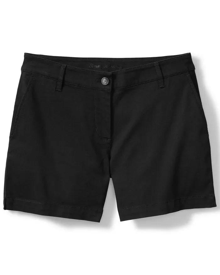Womens Tommy Bahama Sportswear Tommy Bahama Women's 5-Inch Boracay Shorts - Black
