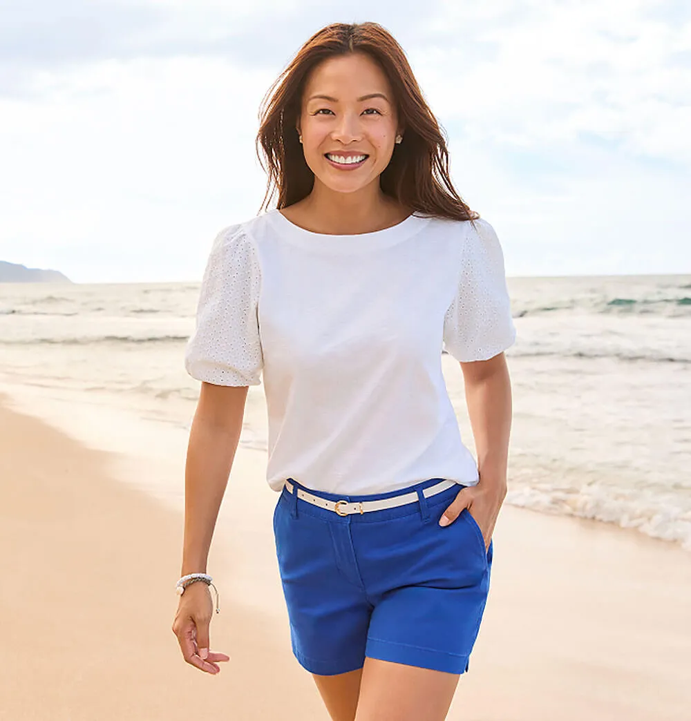 Womens Tommy Bahama Sportswear Tommy Bahama Women's 5-Inch Boracay Shorts - Cobalt Haze