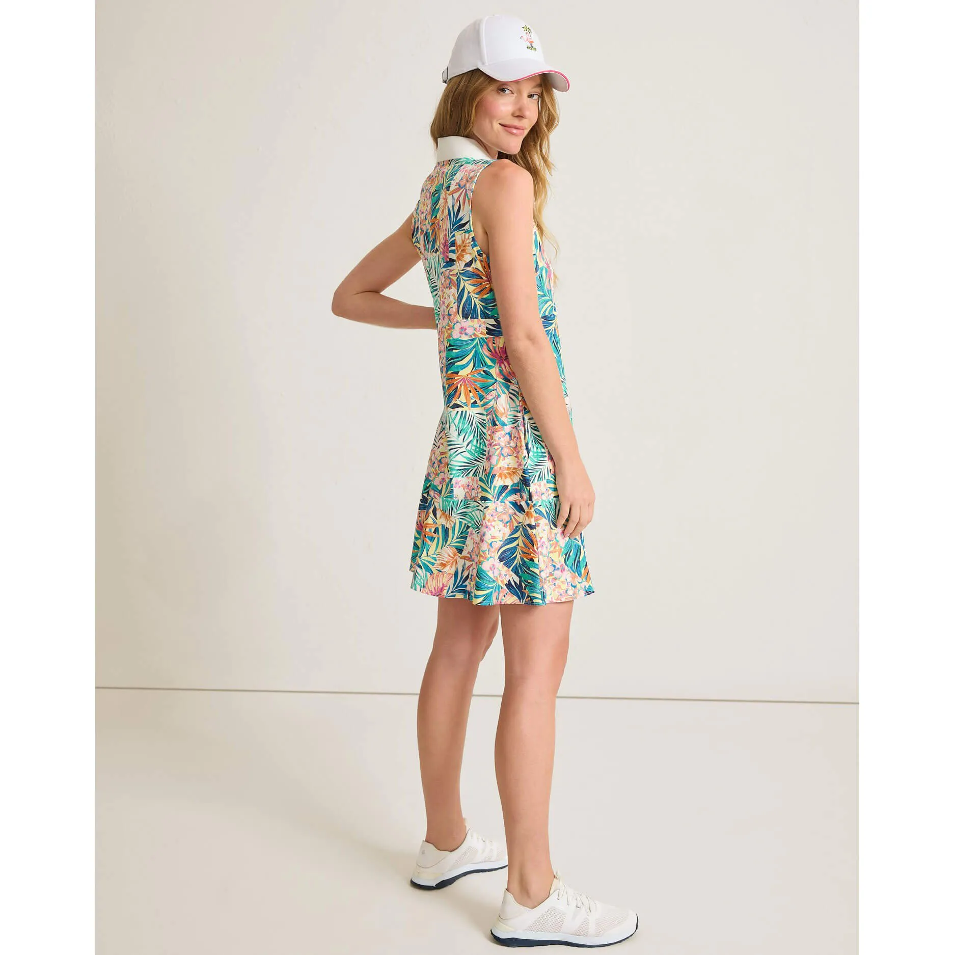 Womens Tommy Bahama Sportswear Tommy Bahama Women's Abby Intrlk Positano Palms Dress - Lychee