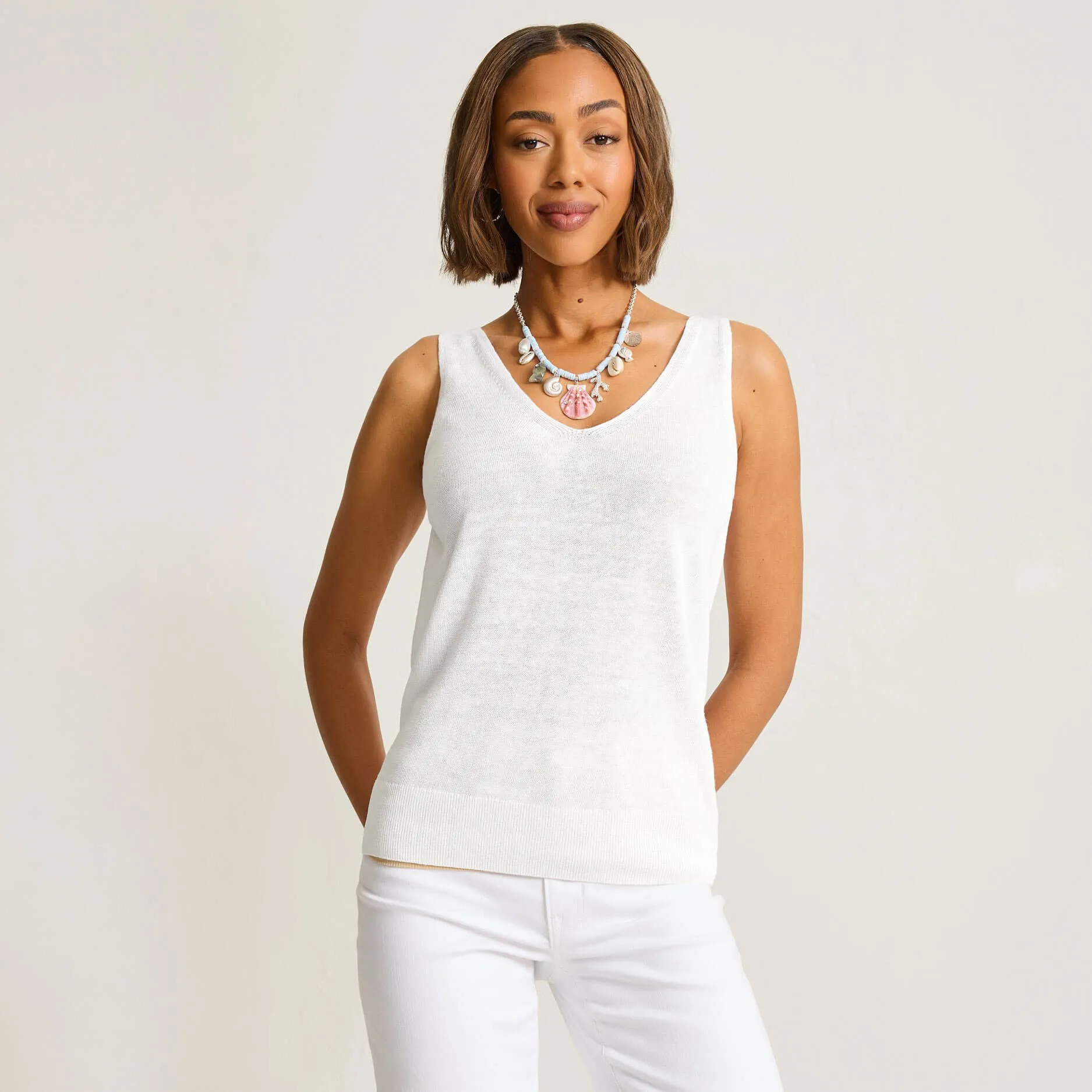 Womens Tommy Bahama Sportswear Tommy Bahama Women's Addison Tank Top - White