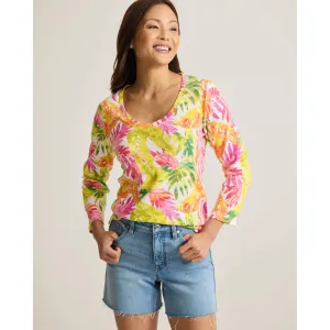 Womens Tommy Bahama Sportswear Tommy Bahama Women's Ashby Isles Tropicana Isle T-Shirt - White