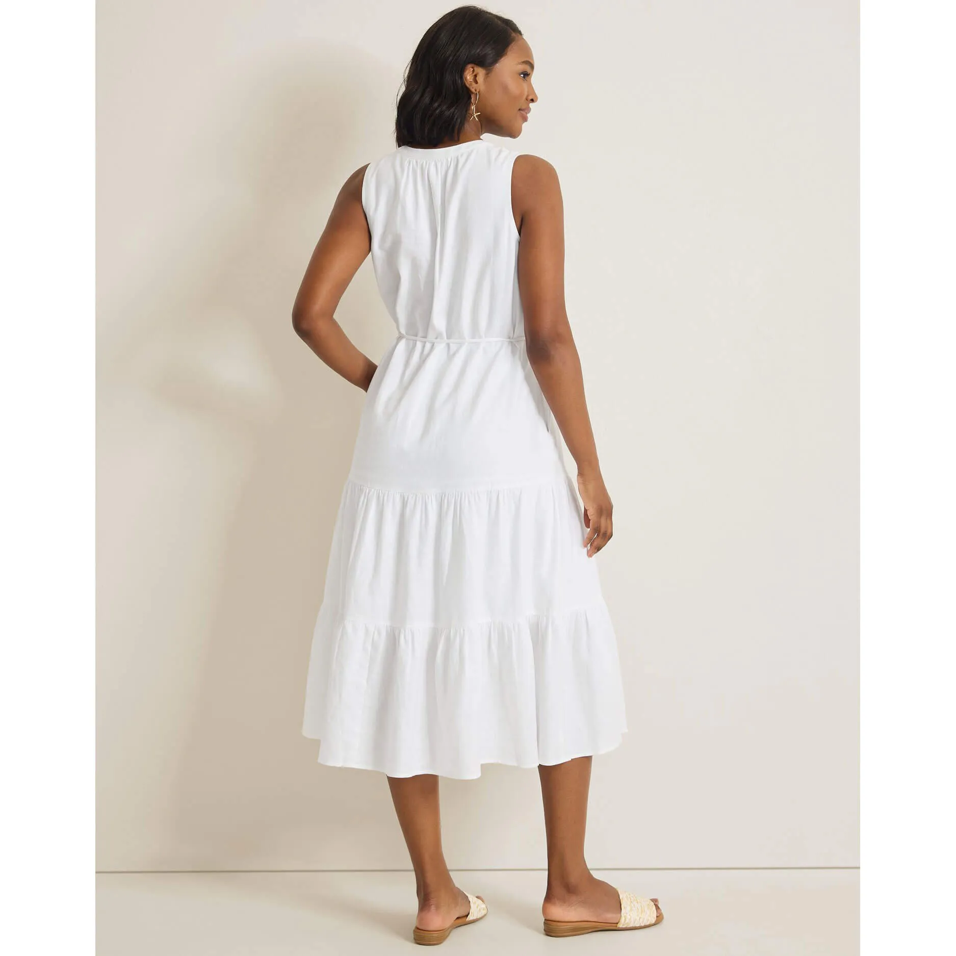 Womens Tommy Bahama Sportswear Tommy Bahama Women's Coastal Tide Sleeveless Sun Dress - White
