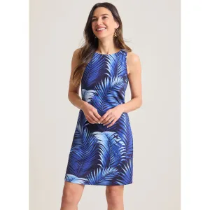 Womens Tommy Bahama Sportswear Tommy Bahama Women's Darcy Leaf Of Luxury Sleeveless Dress - Coastline