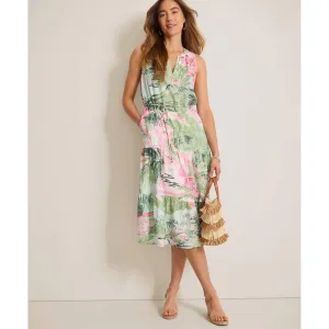 Womens Tommy Bahama Sportswear Tommy Bahama Women's Garden Villa Sun Dress - Canal Blue
