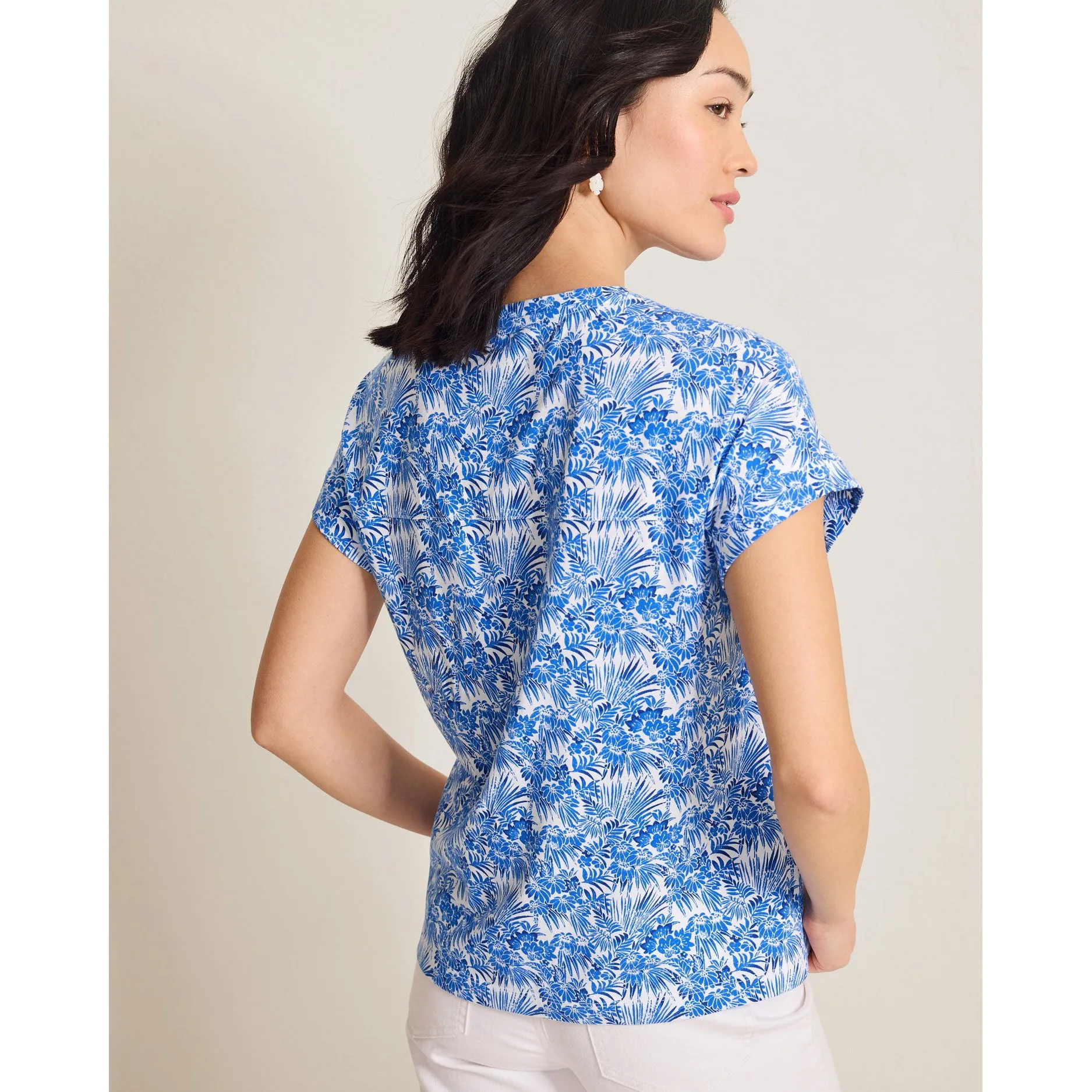 Womens Tommy Bahama Sportswear Tommy Bahama Women's Kauai Fantastic Fronds T-Shirt - White