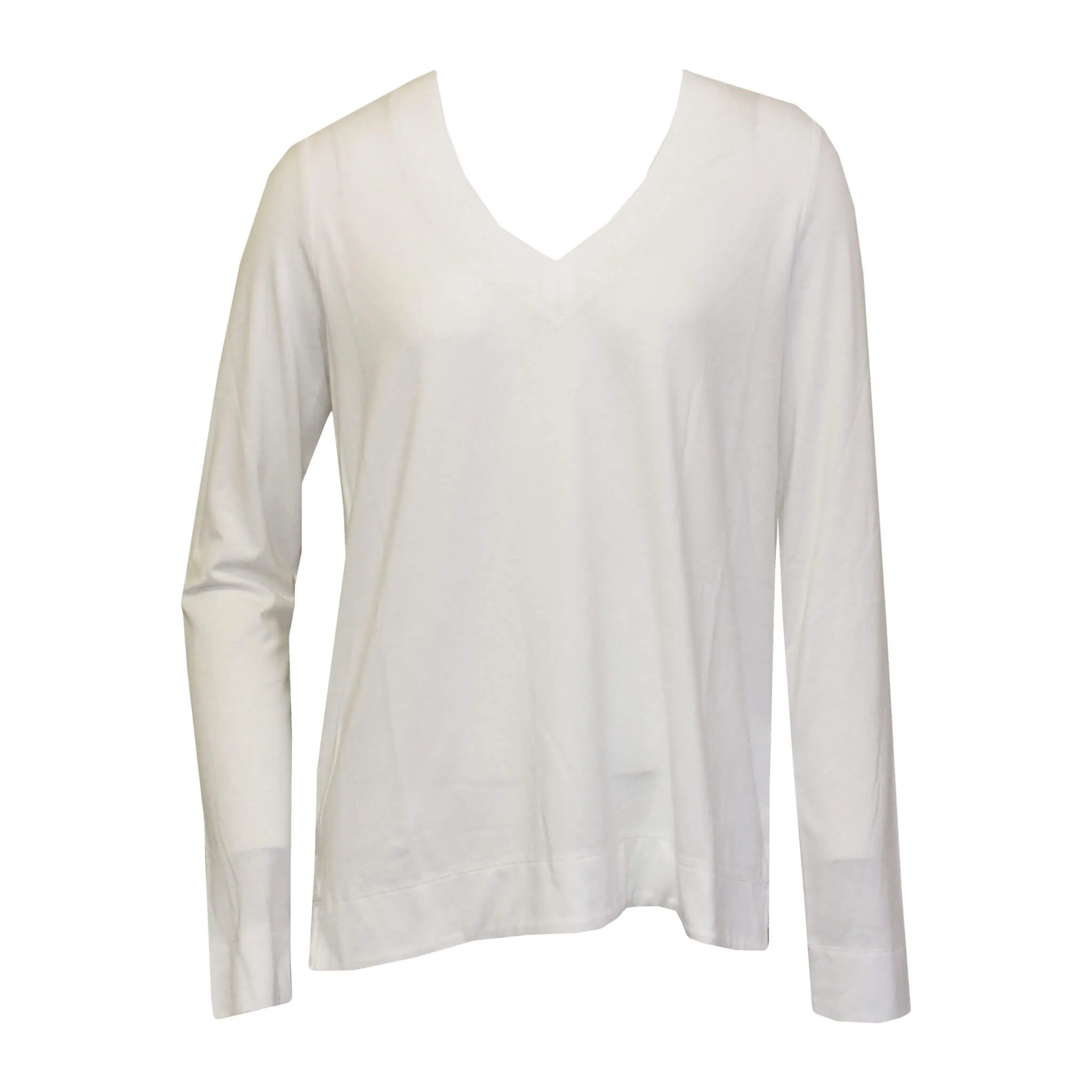 Womens Tommy Bahama Sportswear Tommy Bahama Women's Kauai Jersey Long Sleeve V-Neck T-Shirt - Coconut