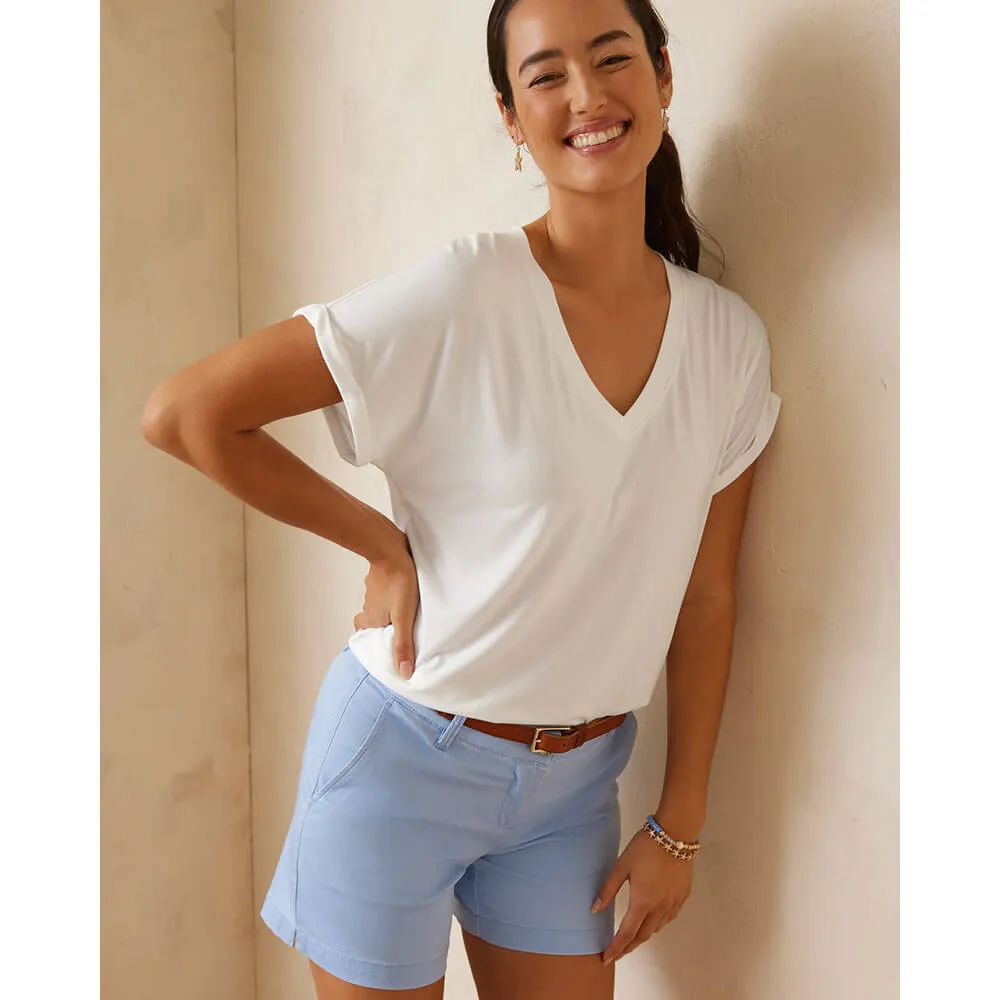 Womens Tommy Bahama Sportswear Tommy Bahama Women's Kauai Jersey V-Neck T-Shirt - White*