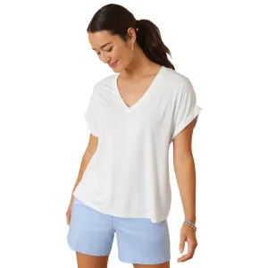 Womens Tommy Bahama Sportswear Tommy Bahama Women's Kauai Jersey V-Neck T-Shirt - White*