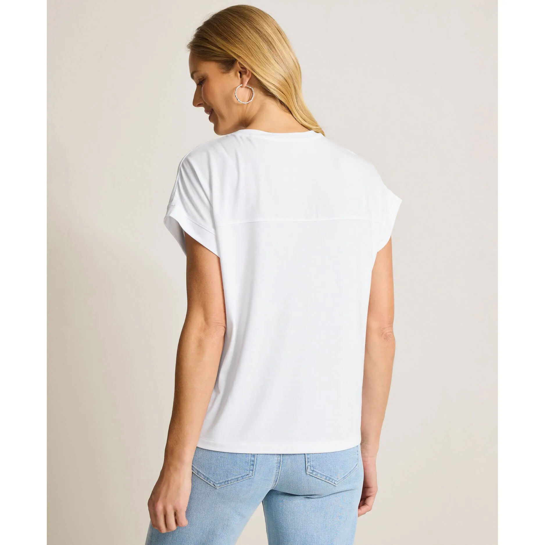 Womens Tommy Bahama Sportswear Tommy Bahama Women's Kauai V-Neck Short Sleeve Top - White