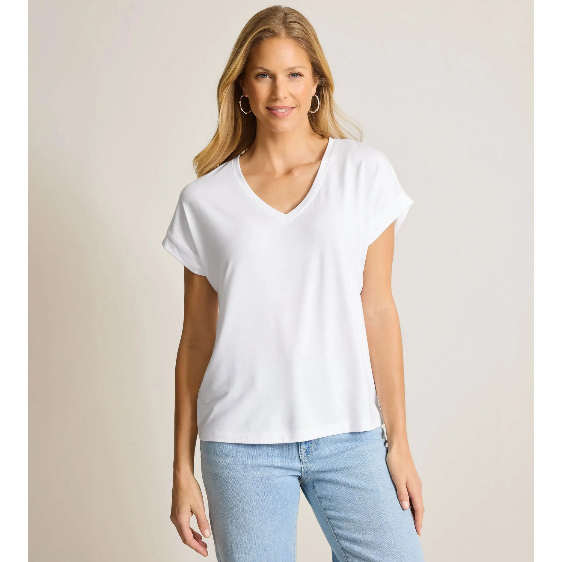 Womens Tommy Bahama Sportswear Tommy Bahama Women's Kauai V-Neck Short Sleeve Top - White
