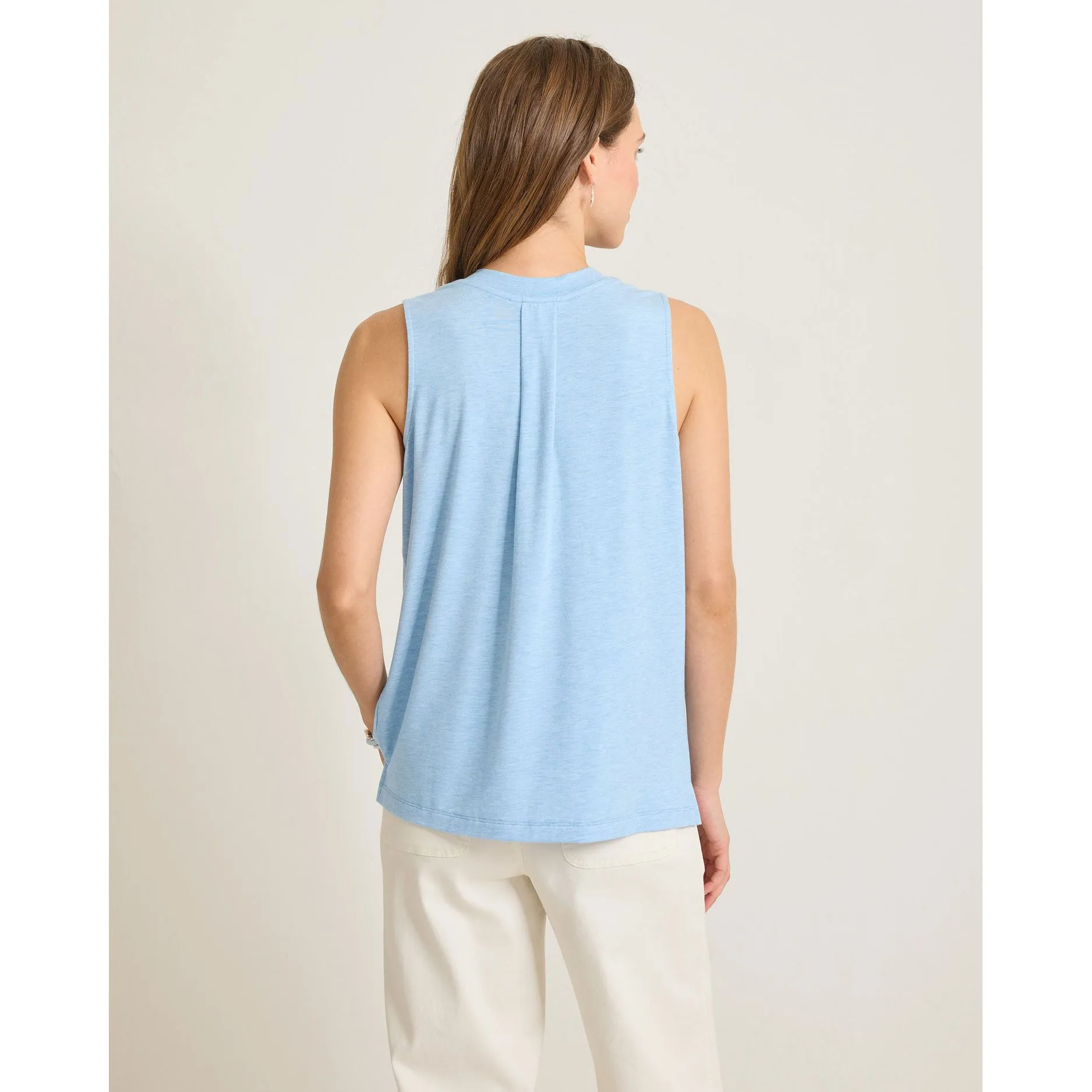 Womens Tommy Bahama Sportswear Tommy Bahama Women's Kauai V-Neck Tank Top - Chambray Blue Heather