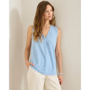 Womens Tommy Bahama Sportswear Tommy Bahama Women's Kauai V-Neck Tank Top - Chambray Blue Heather