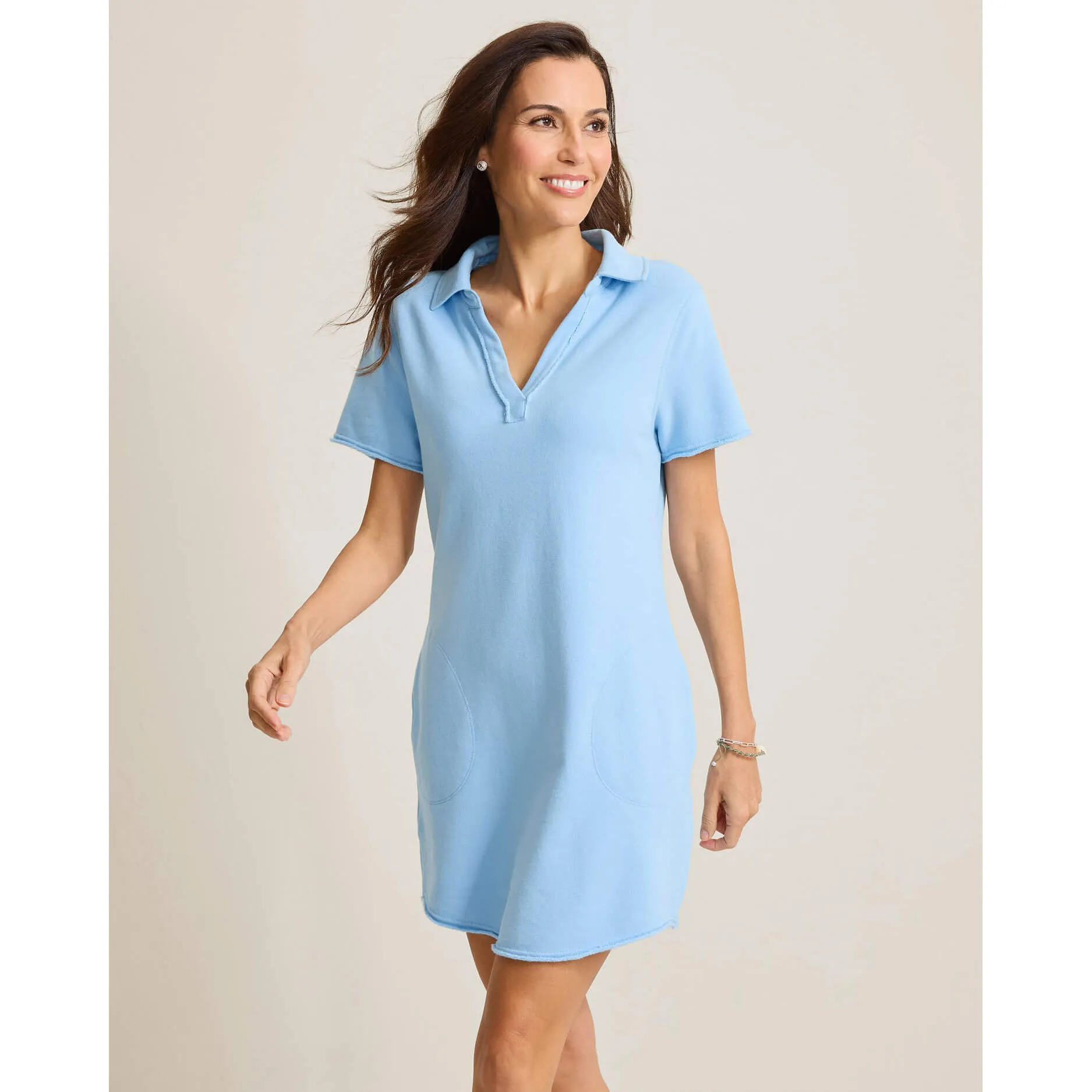 Womens Tommy Bahama Sportswear Tommy Bahama Women's Marina Del Mar Dress - Chambray Blue