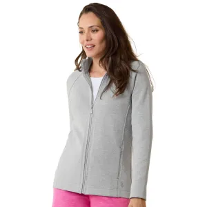 Womens Tommy Bahama Sportswear Tommy Bahama Women's New Aruba Full Zip Sweatshirt - Fossil Grey Heather