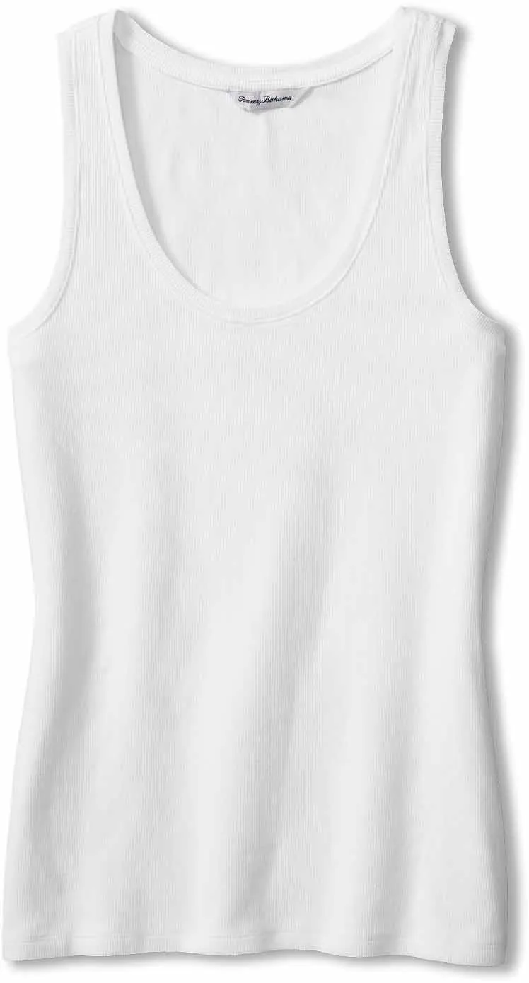 Womens Tommy Bahama Sportswear Tommy Bahama Women's New Barrier Bay Rib Tank Top - White*