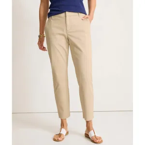 Womens Tommy Bahama Sportswear Tommy Bahama Women's Raw Edge Crop Chino Pants - Khaki Sand