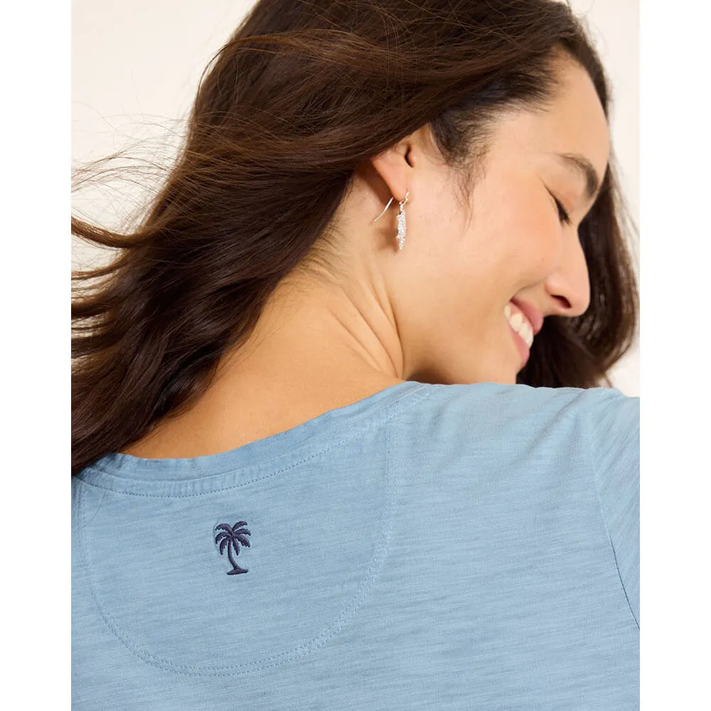Womens Tommy Bahama Sportswear Tommy Bahama Women's Salty Breeze Pigment Dyed T-Shirt - Canyon Sky