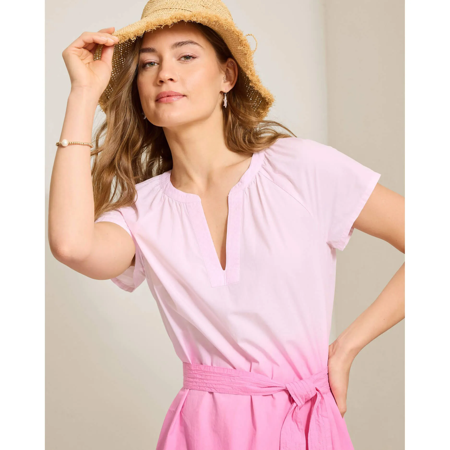 Womens Tommy Bahama Sportswear Tommy Bahama Women's Sunray Ombre Short Sleeve Short Dress - Cyber Light