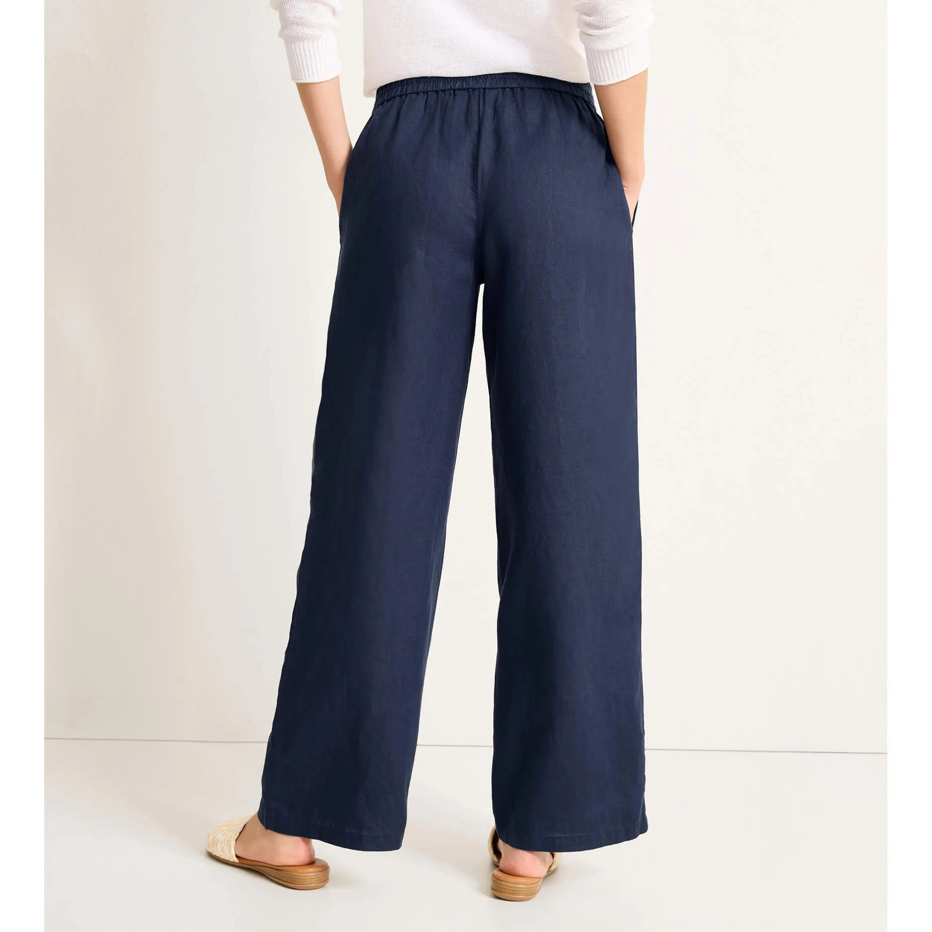 Womens Tommy Bahama Sportswear Tommy Bahama Women's Two Palms Easy Linen Pants - Coastline