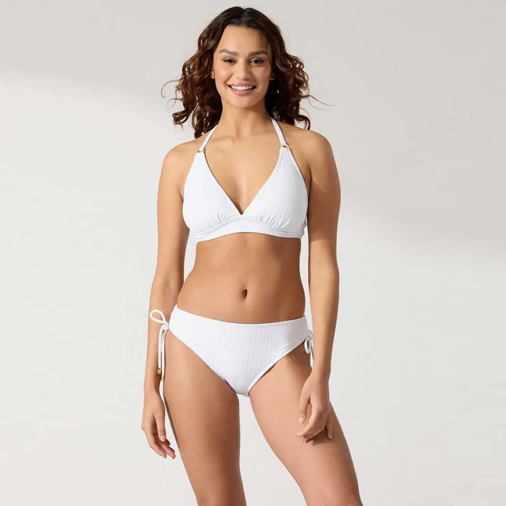 Womens Tommy Bahama Swimwear Tommy Bahama Cable Beach Halter Top - White