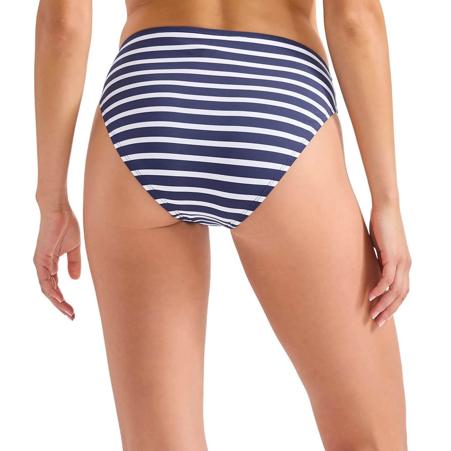Womens Tommy Bahama Swimwear Tommy Bahama Coastline Stripe Hipster Bottom - Mare Navy