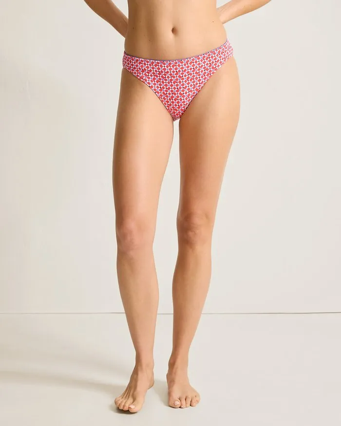 Womens Tommy Bahama Swimwear Tommy Bahama Island Cays Fiori Reversible Hipster Bottom - Citrus Coral