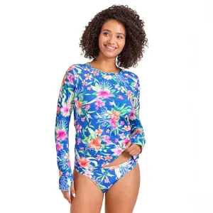 Womens Tommy Bahama Swimwear Tommy Bahama Isola Vita Pullover Rashguard Cover Up - Palace Blue