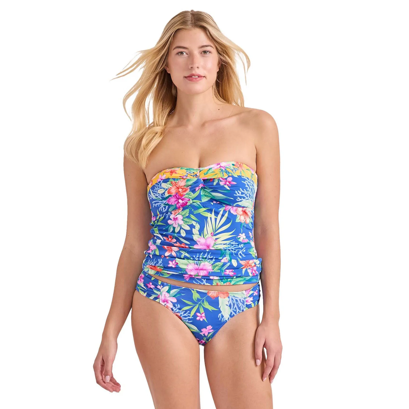 Womens Tommy Bahama Swimwear Tommy Bahama Isola Vita Shirred Bandini Top - Palace Blue