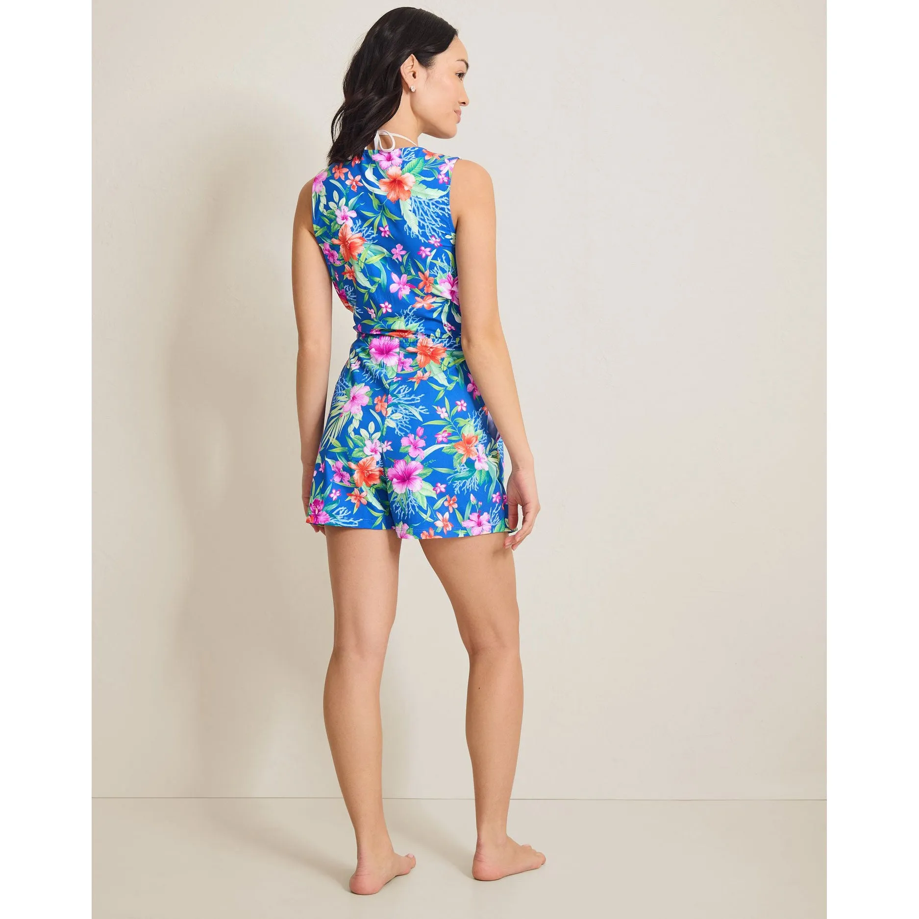 Womens Tommy Bahama Swimwear Tommy Bahama Isola Vita Wrap Romper Cover Up - Palace Blue *