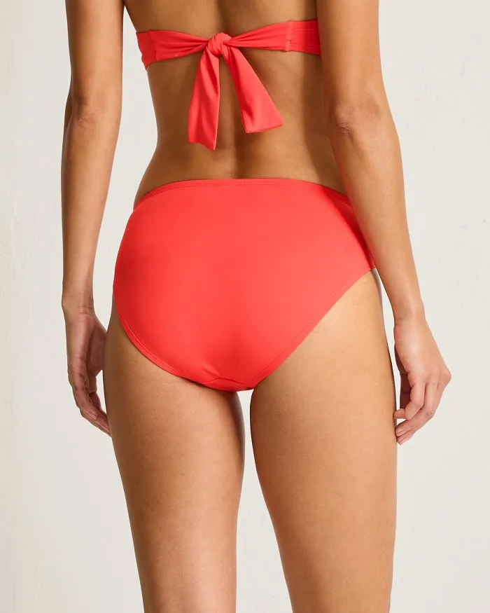Womens Tommy Bahama Swimwear Tommy Bahama Novelty Pearl Hipster Bottom - Citrus Coral *
