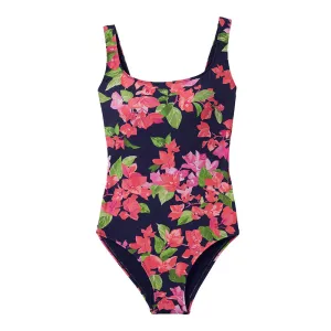 Womens Tommy Bahama Swimwear Tommy Bahama Womens Bougainvillea Tank One Piece Swimsuit - Mare Navy