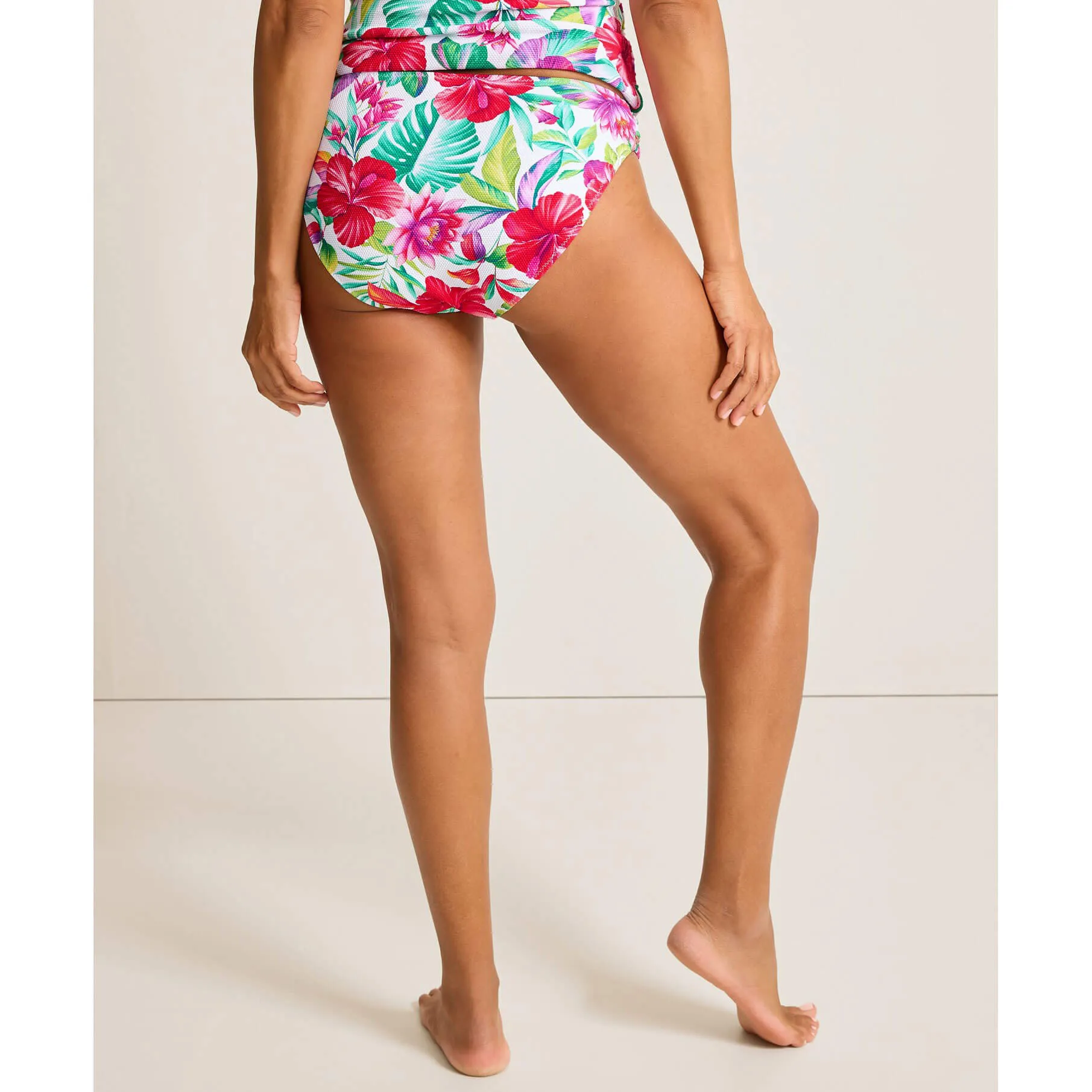 Womens Tommy Bahama Swimwear Tommy Bahama Womens Island Cays Fiesta Reversible Hipster Bottom - White Rev*