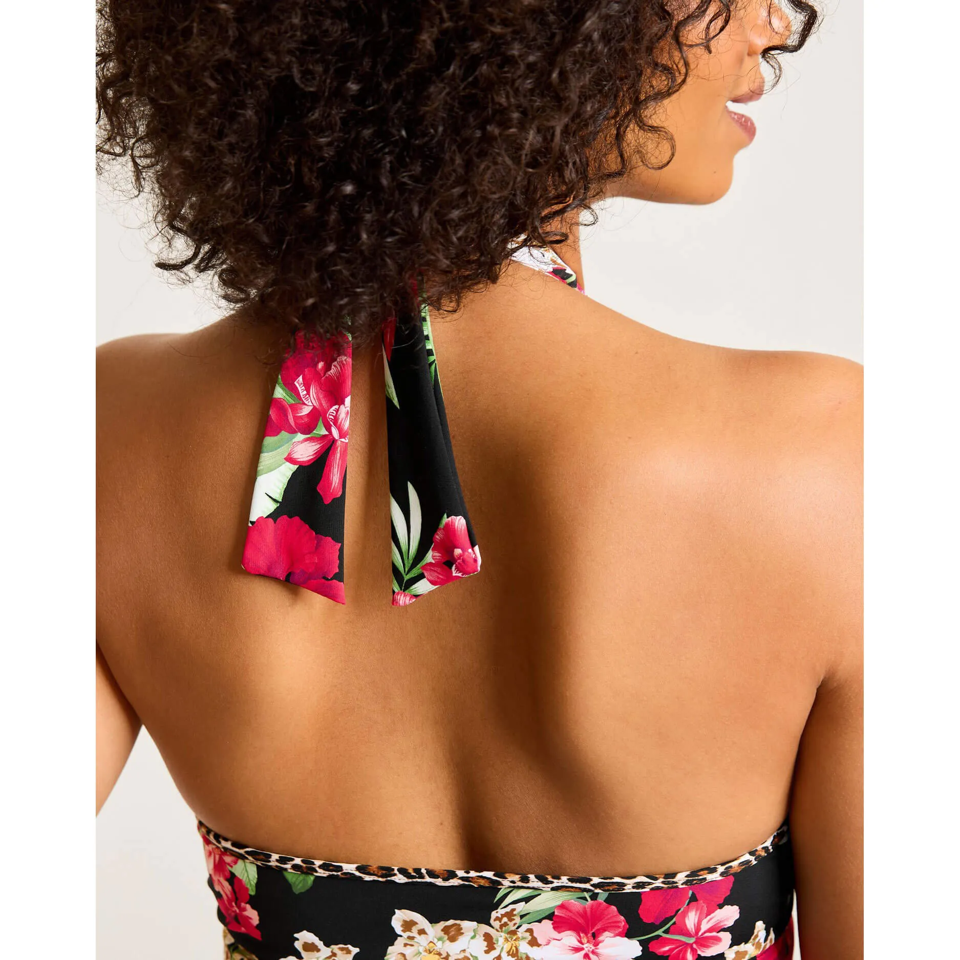 Womens Tommy Bahama Swimwear Tommy Bahama Womens Lily Cat Halter Spa Dress Coverup - Black