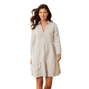 Womens Tommy Bahama Swimwear Tommy Bahama Womens St. Lucia Embroidered Collar Dress Coverup - Twill
